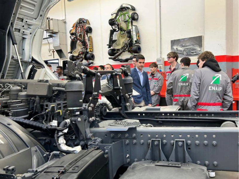 Nella scuola Enaip di Cittadella il primo corso in Veneto di specializzazione nella meccatronica di mezzi per trasporto merci