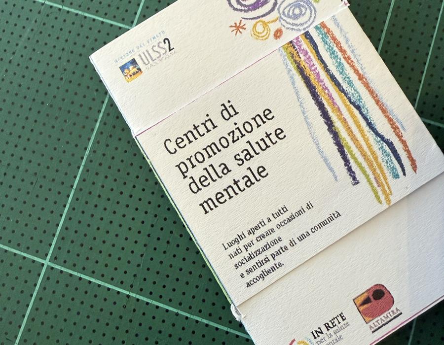 Il nuovo pieghevole per i centri di promozione della salute mentale